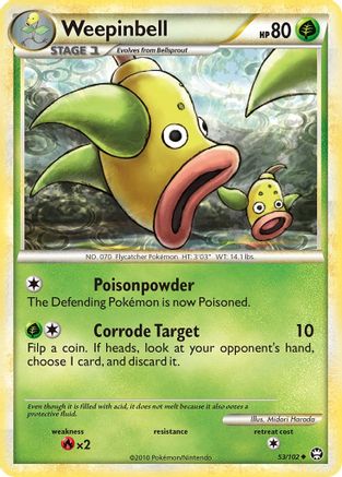 Weepinbell - Reverse Holofoil Triumphant - Uncommon