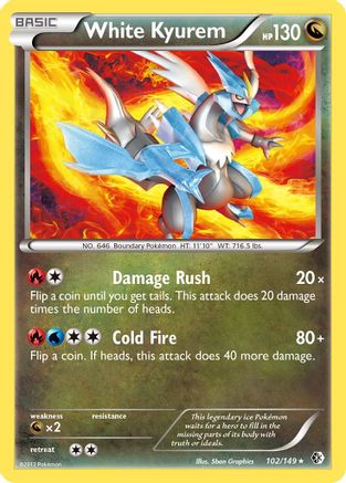 White Kyurem Boundaries Crossed - Rare
