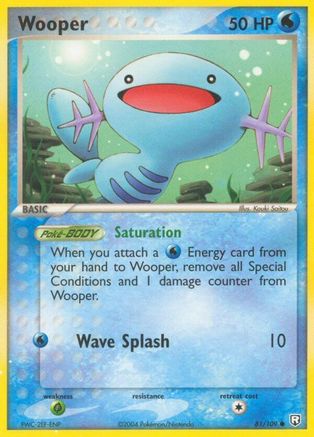 Wooper 081 - Reverse Holofoil Team Rocket Returns - Common