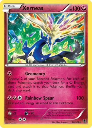 Xerneas 096 - Reverse Holofoil XY Base Set - Rare