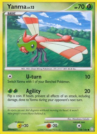 Yanma - Reverse Holofoil Legends Awakened - Common