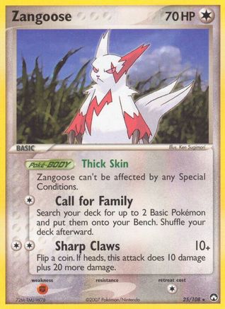 Zangoose 025 Power Keepers - Rare