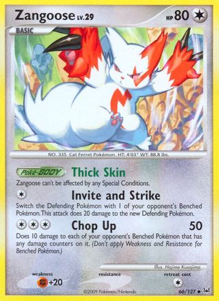 Zangoose Platinum - Uncommon