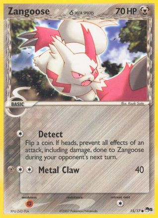 Zangoose (Delta Species) 015 - Holofoil POP Series 5 - Common