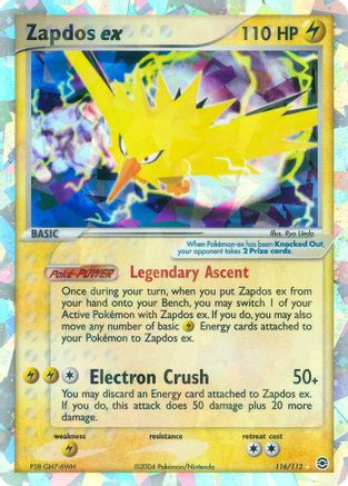 Zapdos ex - Holofoil FireRed & LeafGreen - Secret Rare