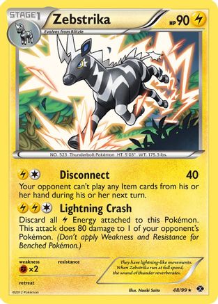 Zebstrika - Reverse Holofoil Next Destinies - Rare