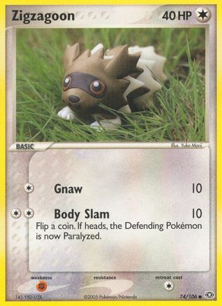 Zigzagoon Emerald - Common