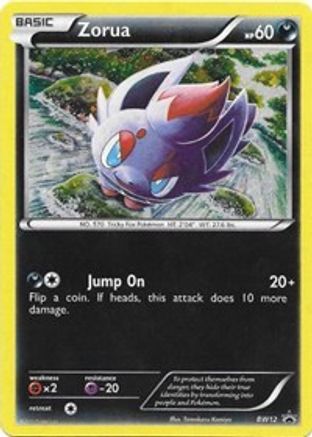 Zorua - BW12 - Holofoil Black and White Promos - Promo