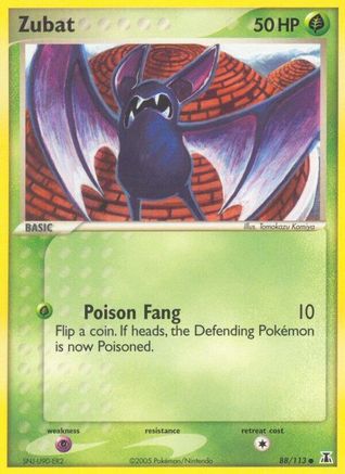 Zubat 088 - Reverse Holofoil Delta Species - Common
