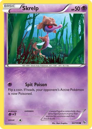 Skrelp 044 - Reverse Holofoil XY Flashfire - Common