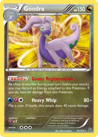Goodra 074 - Holofoil XY Flashfire - Holo Rare