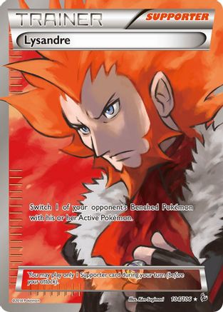 Lysandre (104 Full Art) 104 - Holofoil XY Flashfire - Ultra Rare