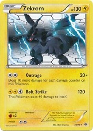 Zekrom - 50/99 (Next Destinies)/099 - Holofoil Deck Exclusives - Holo Rare