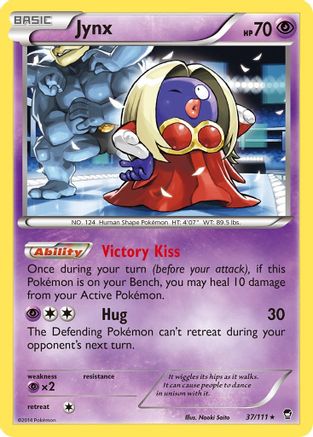 Jynx 037 - Reverse Holofoil XY Furious Fists - Rare