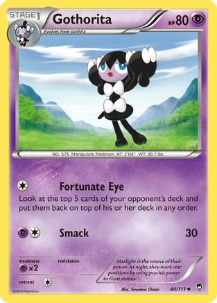 Gothorita 040 - Reverse Holofoil XY Furious Fists - Uncommon
