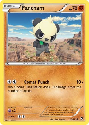 Pancham (60) 060 XY Furious Fists - Common
