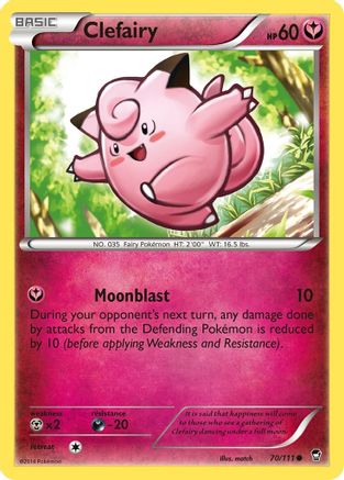 Clefairy (70) 070 XY Furious Fists - Common