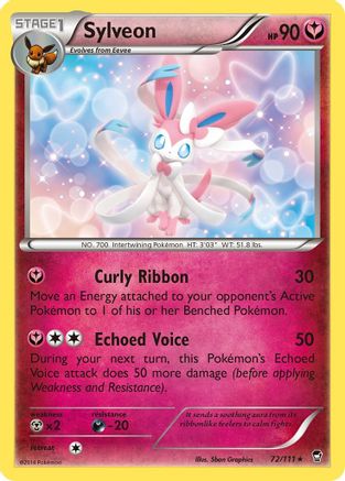 Sylveon 072 - Reverse Holofoil XY Furious Fists - Rare