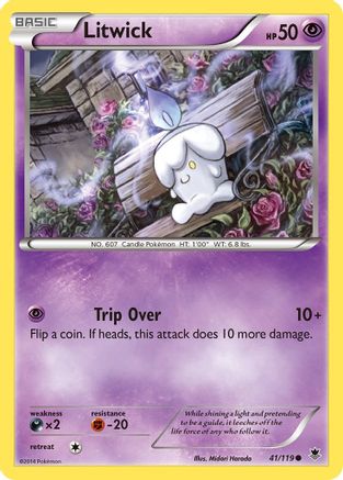 Litwick 041 - Reverse Holofoil XY Phantom Forces - Common