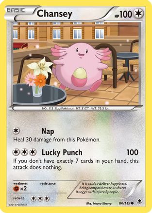 Chansey 080 - Reverse Holofoil XY Phantom Forces - Common
