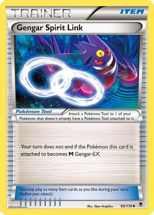 Gengar Spirit Link 095 XY Phantom Forces - Uncommon