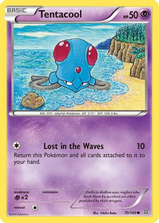 Tentacool 070 - Reverse Holofoil XY Primal Clash - Common