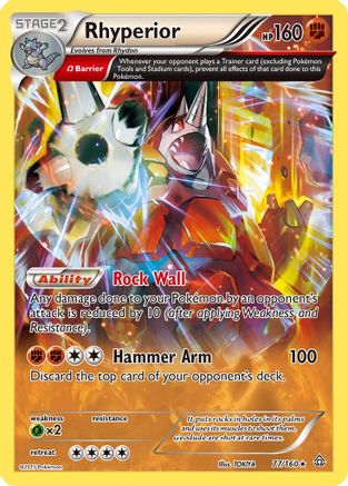 Rhyperior (Omega) 077 - Reverse Holofoil XY Primal Clash - Holo Rare