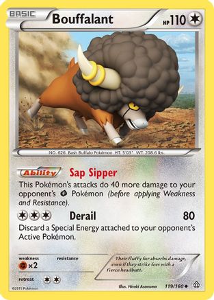 Bouffalant - Reverse Holofoil XY Primal Clash - Uncommon