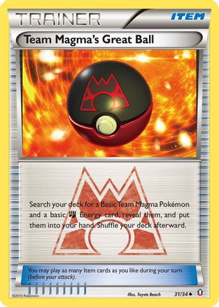 Team Magma's Great Ball 031 Double Crisis - Uncommon
