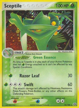 Sceptile - Reverse Holofoil Emerald - Holo Rare