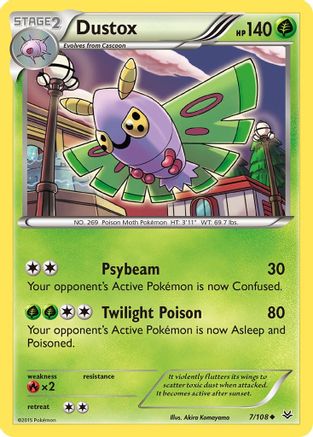 Dustox (7) 007 XY Roaring Skies - Uncommon