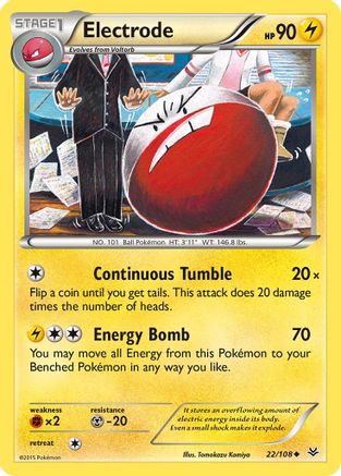 Electrode 022 - Reverse Holofoil XY Roaring Skies - Uncommon