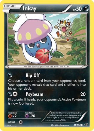 Inkay 041 - Reverse Holofoil XY Roaring Skies - Common