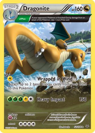 Dragonite (52 Delta) 052 - Reverse Holofoil XY Roaring Skies - Holo Rare