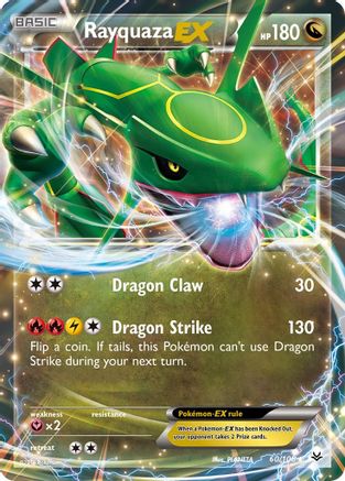 Rayquaza EX (60) 060 - Holofoil XY Roaring Skies - Ultra Rare