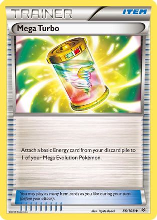 Mega Turbo 086 - Reverse Holofoil XY Roaring Skies - Uncommon