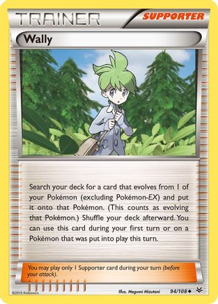 Wally 094 - Reverse Holofoil XY Roaring Skies - Uncommon