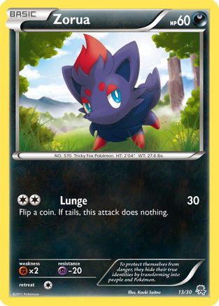 Zorua (#13) BW Trainer Kit Excadrill & Zoroark - Common