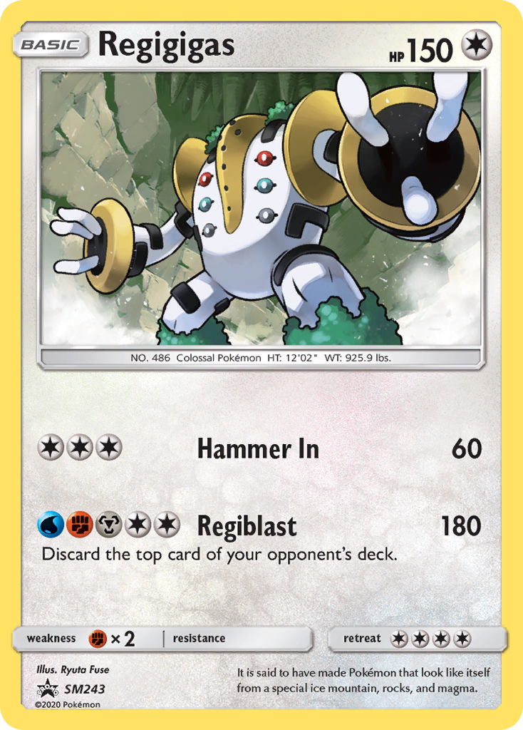 Regigigas SM243 - Holofoil SM Promos - Promo