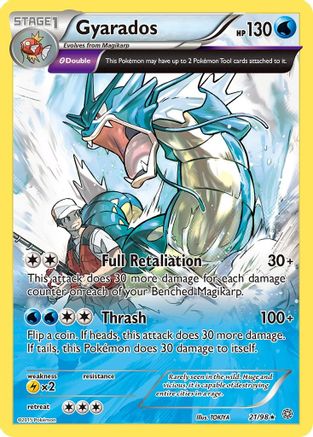 Gyarados (21) 021  - Holofoil XY  Ancient Origins - Holo Rare