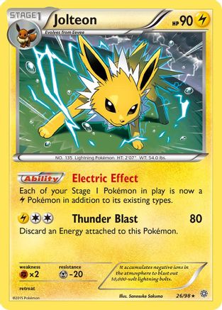 Jolteon 026  - Holofoil XY  Ancient Origins - Holo Rare