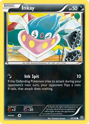 Inkay 045  XY  Ancient Origins - Common