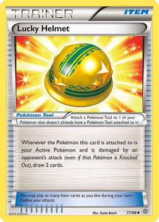 Lucky Helmet 077  - Reverse Holofoil XY  Ancient Origins - Uncommon