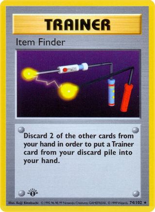 Item Finder 074/102  - 1st Edition Base Set Shadowless - Rare