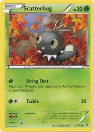 Scatterbug 013  - Reverse Holofoil XY  BREAKthrough - Common
