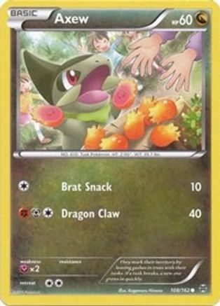Axew (108) 108  - Reverse Holofoil XY  BREAKthrough - Common