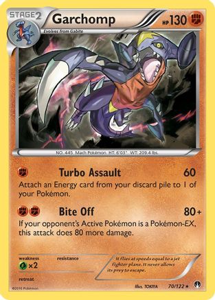 Garchomp 070  - Holofoil XY  BREAKpoint - Holo Rare