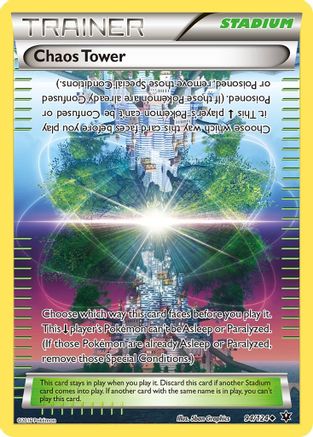 Chaos Tower 094  - Reverse Holofoil XY  Fates Collide - Uncommon