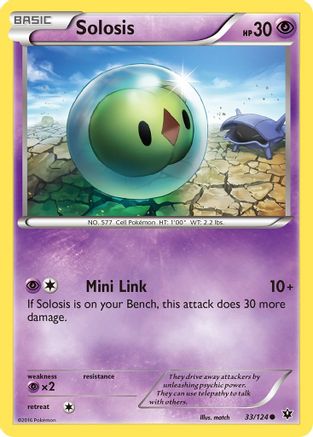 Solosis 033  - Reverse Holofoil XY  Fates Collide - Common