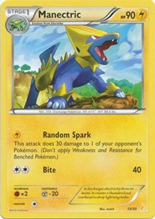 Manectric (13)  XY Trainer Kit Pikachu Libre & Suicune - Common